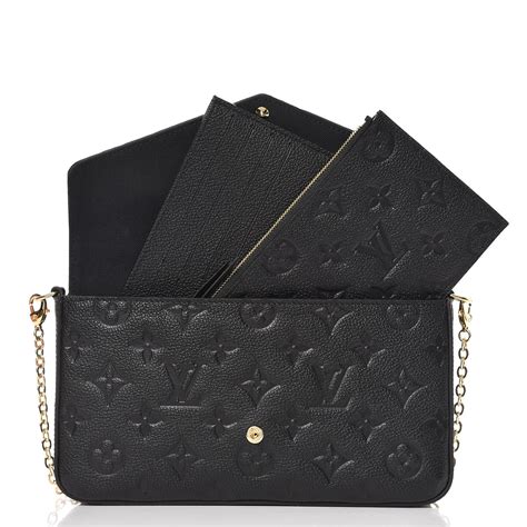 felicie louis vuitton black|Louis Vuitton chain wallet felicie.